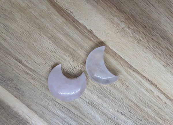 Mini Rose Quartz moon