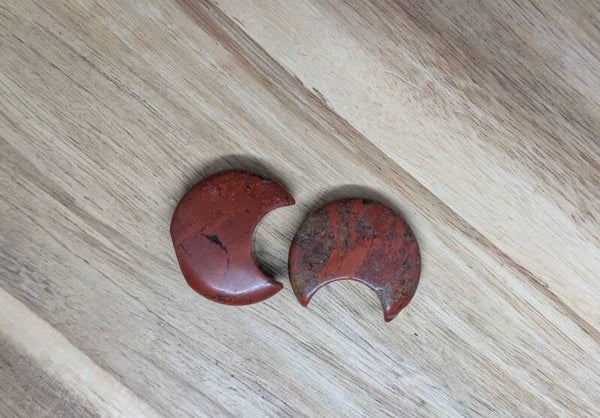 Mini Red Jasper moon