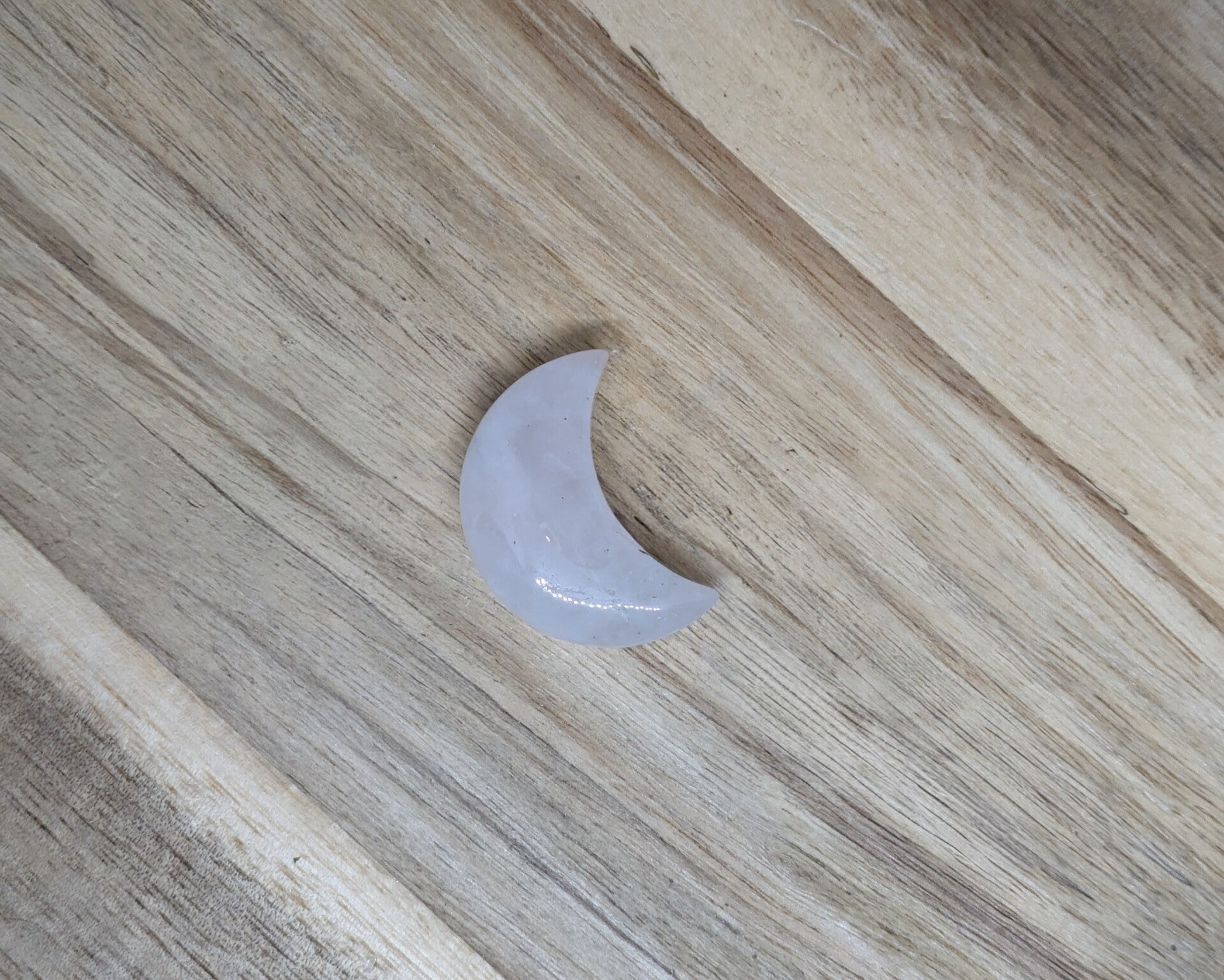 Clear Quartz mini moon