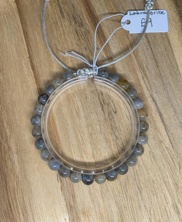 Adjustable beaded bracelet (6mm)
