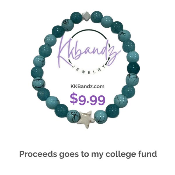 Ocean Green with a White Star