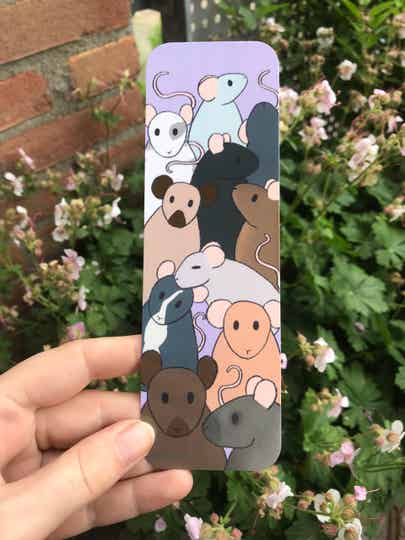 Boekenlegger vol ratten