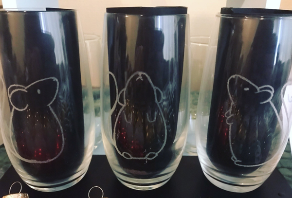 Ratten glazen set 3 stuks