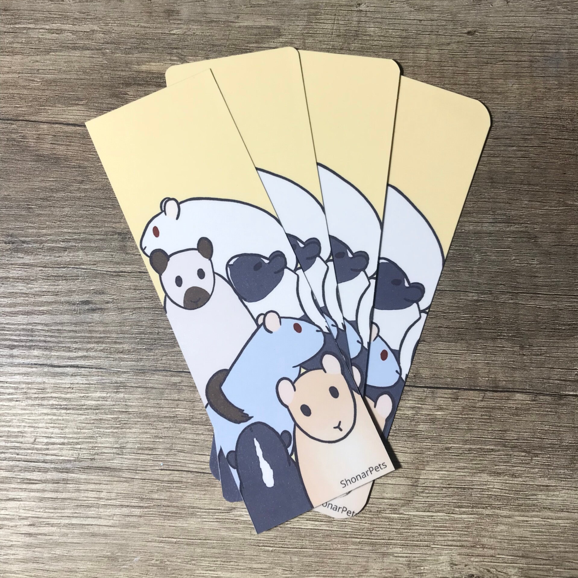 Boekenlegger vol gerbils