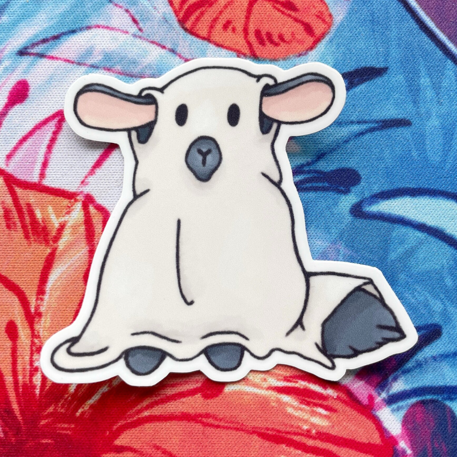Chinchilla lakenspook sticker