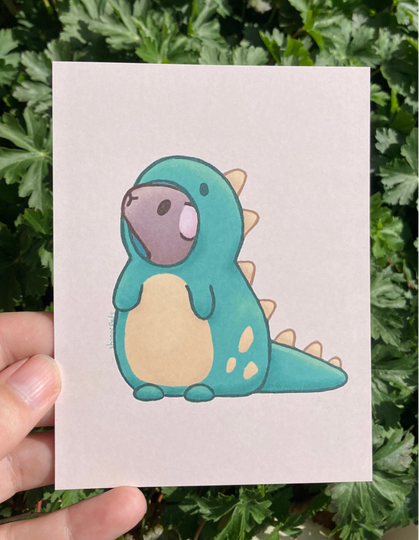 Rat in Dino pakje mini print