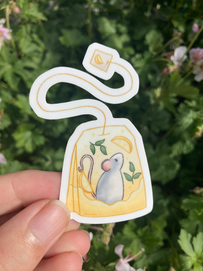 Rat thee zakje sticker