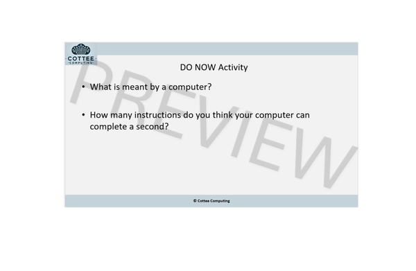 OCR GCSE Paper 1 Teaching Resources - 1.2 Memory and Storage