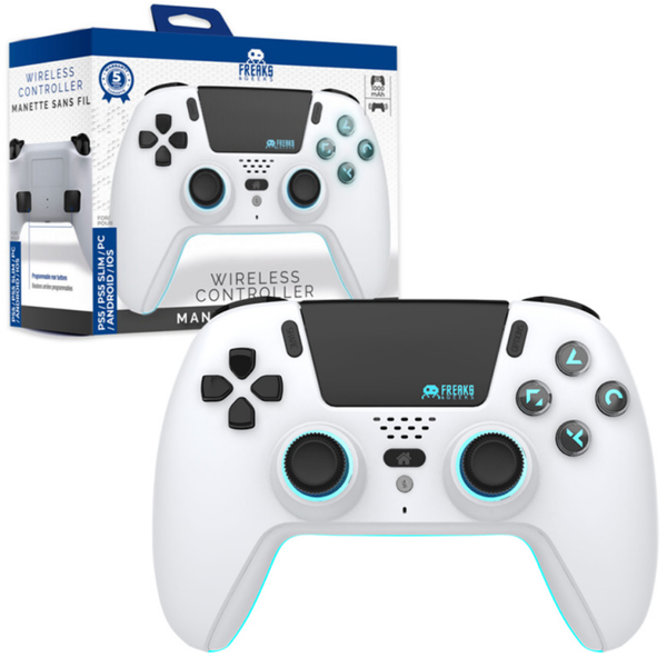 Bluetooth draadloze controller voor PS5 – LED – Wit