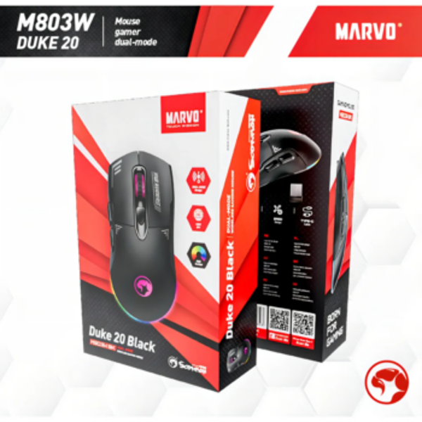 Marvo Draadloze Gaming Muis Duke 20 – dual mode
