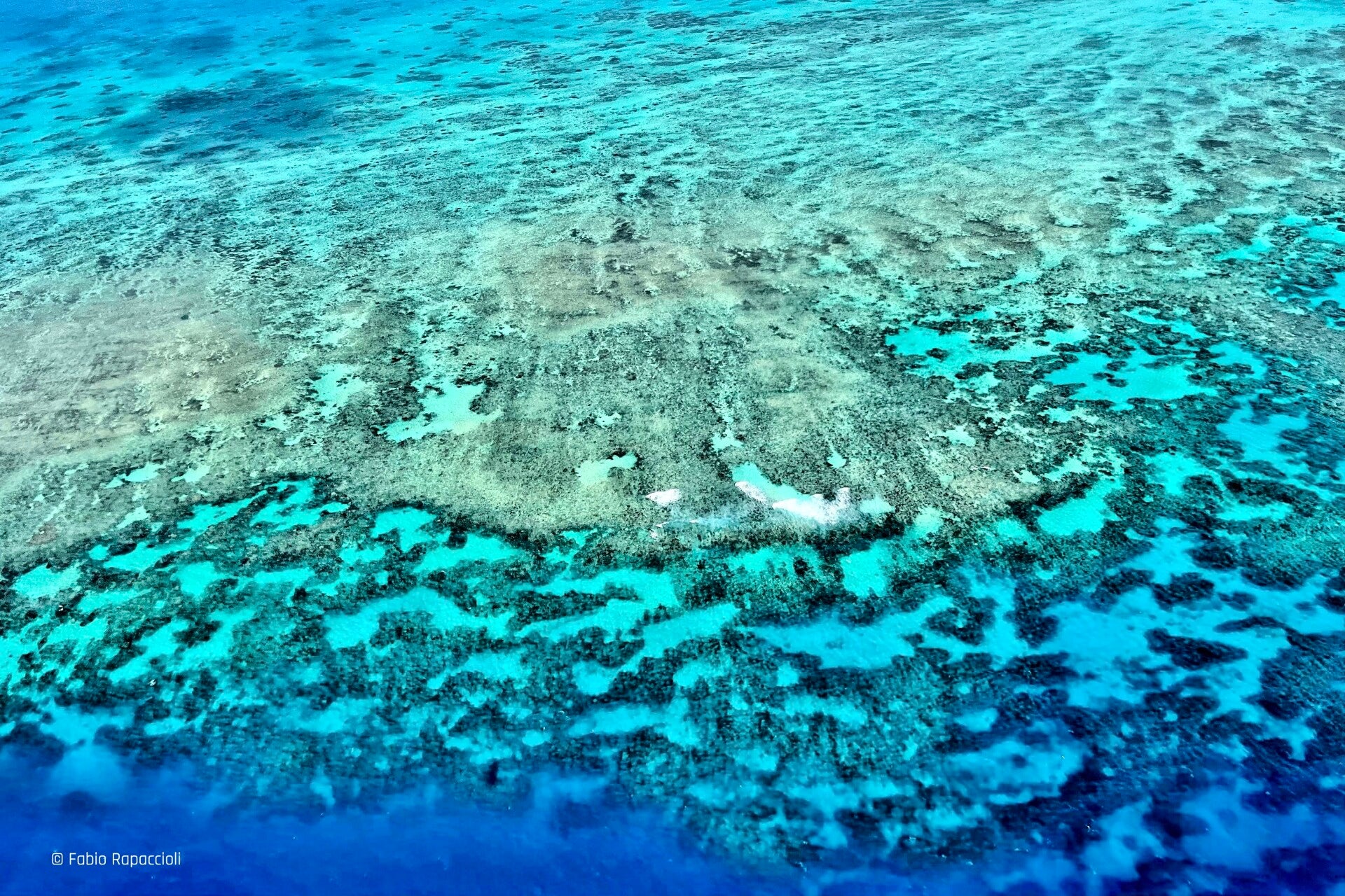 Grande barrière de corail en Australie vue du ciel