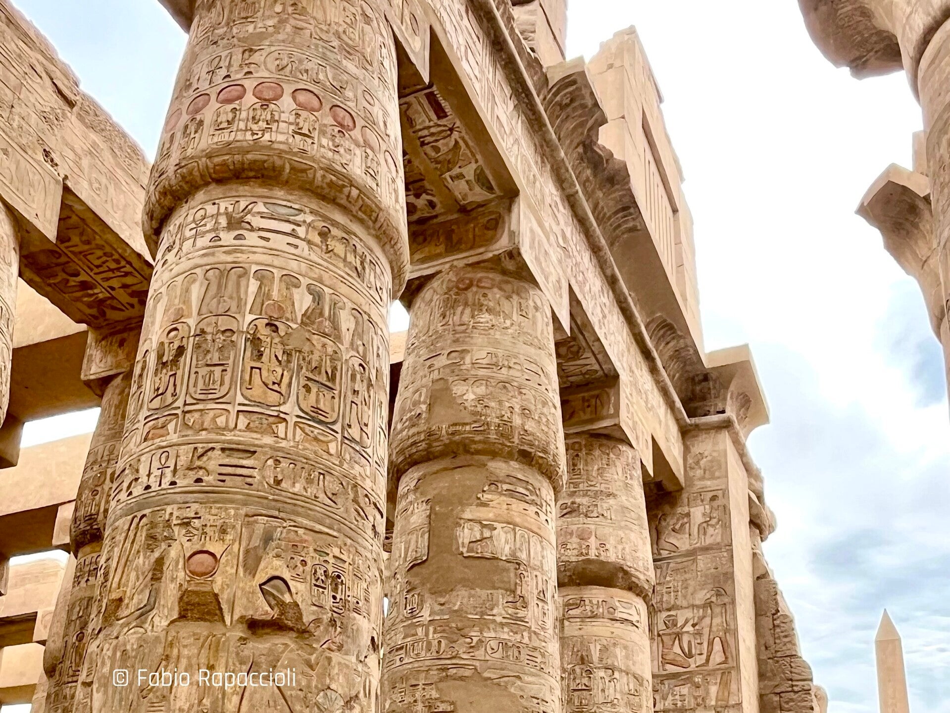 Colonnes du temple de Karnak en Égypte