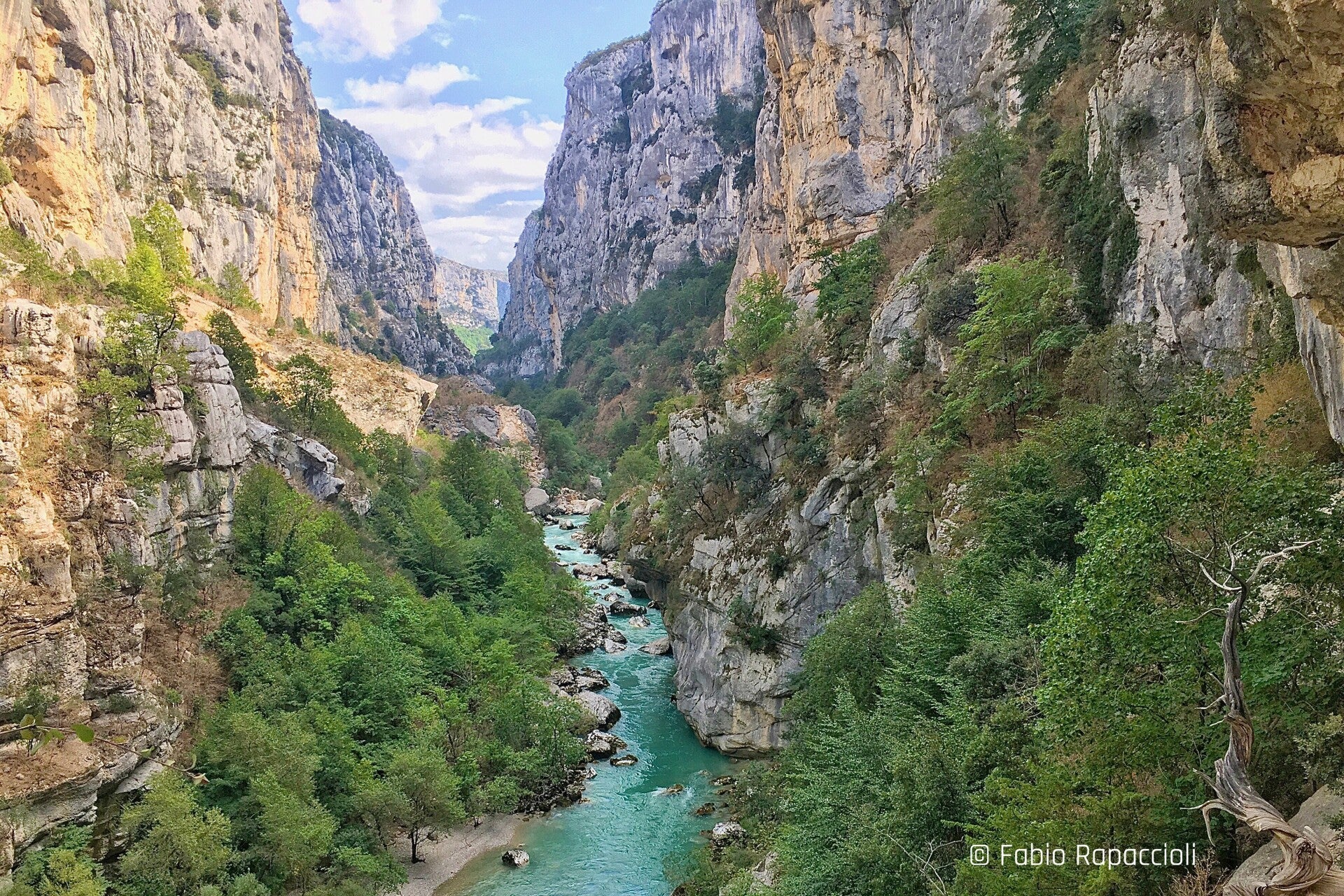 canyon des gorges du Verdon en France