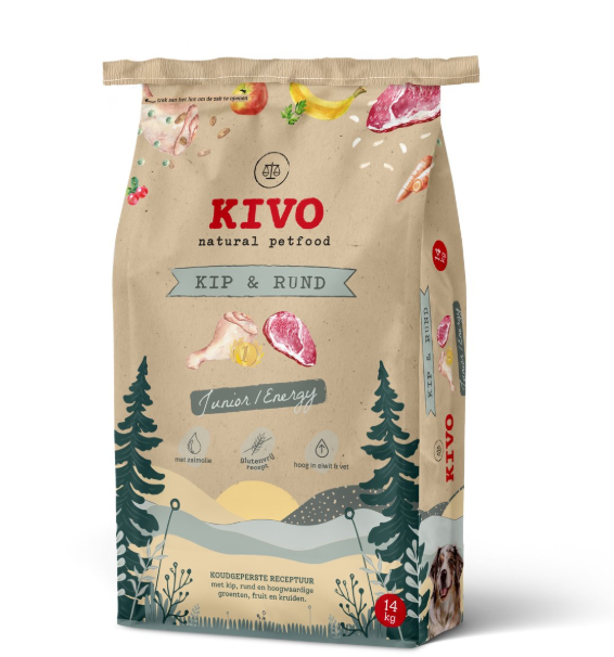 Kivo Kip en rund - Junior/Energy 14kg