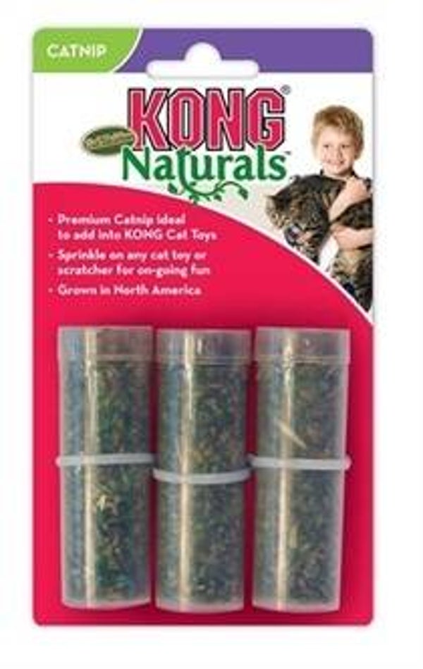 KONG REFILLABLES CATNIP KATTENKRUID BUISJES 3 ST