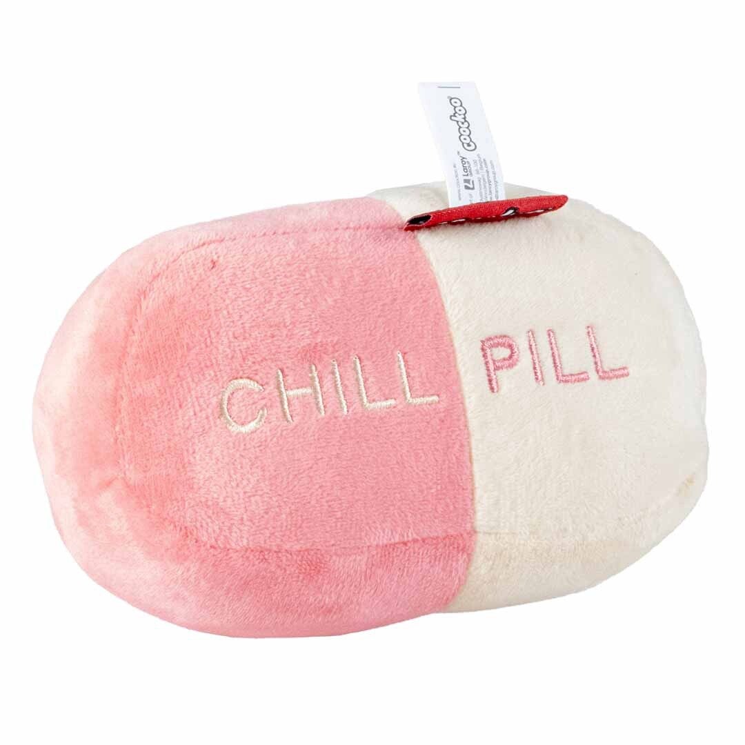 Trappelkussen CHILL PILL roze/beige 16x7x9cm