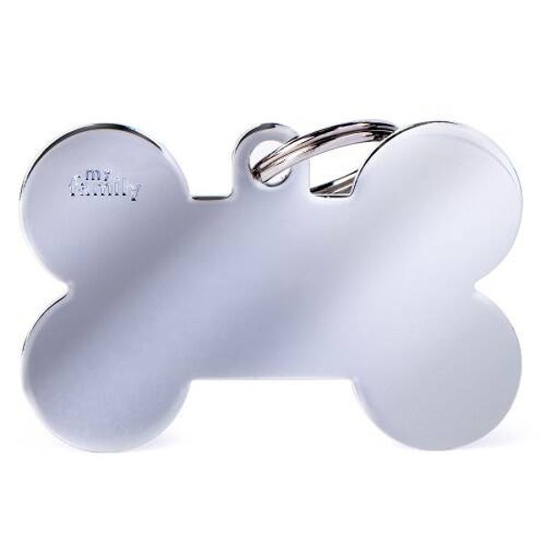 Basic XL bot ID-tag in verchroomd messing