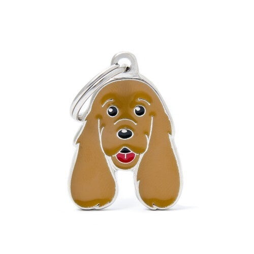 Fawn Cocker Dog Tag