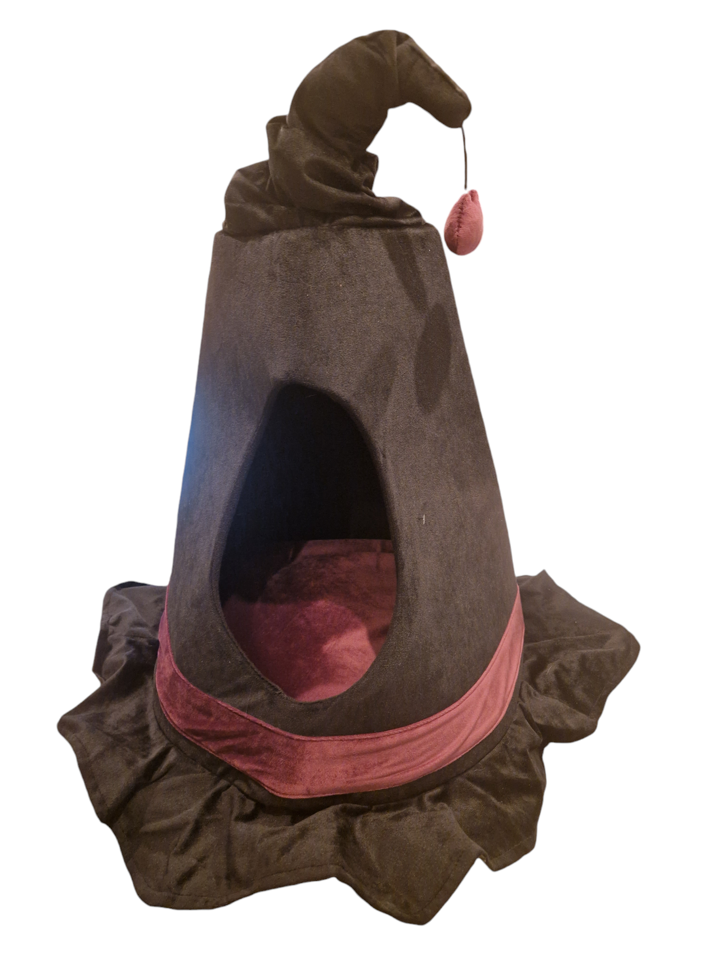 Mand voor kat of hondje Halloween heksenhoed