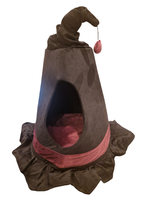 Mand voor kat of hondje Halloween heksenhoed