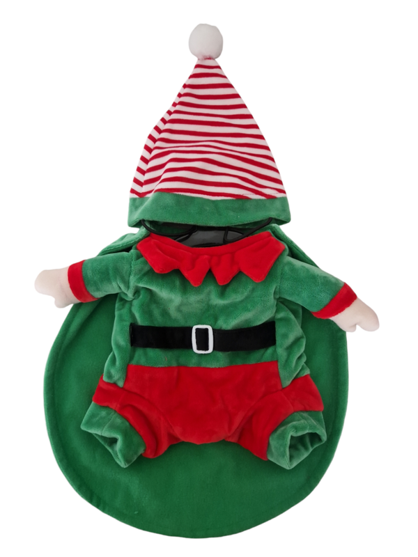 Honden kledij Kerstmis elf kleding maat 30