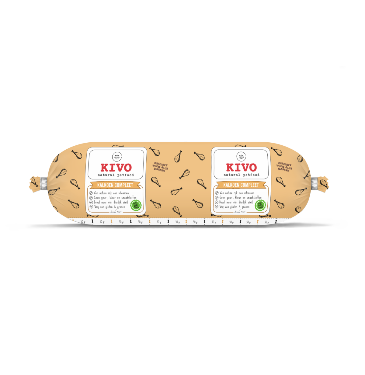 Kivo kalkoen compleet 500 gram