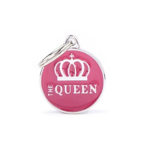 Charms Small "The Queen" ID Tag