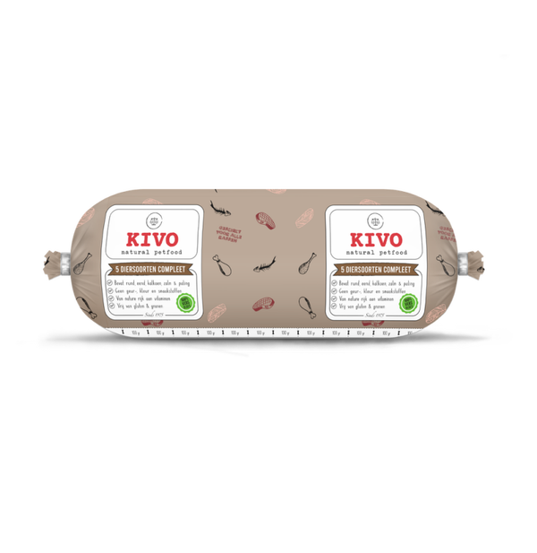 Kivo 5 Diersoorten Mix Compleet 1kg