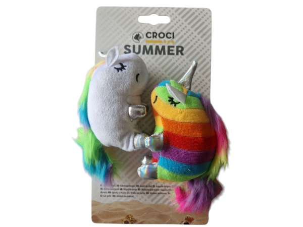 Kattenspeelgoed Unicorn 2 stuks 10cm.