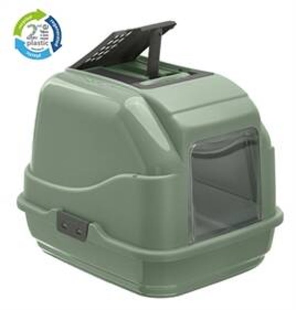 IMAC KATTENBAK EASY CAT 2ND LIFE GERECYCLED GROEN 50X40X40 CM