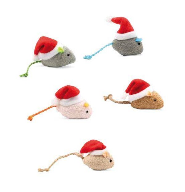 Kerst Staart Muizen Speelgoed per stuk