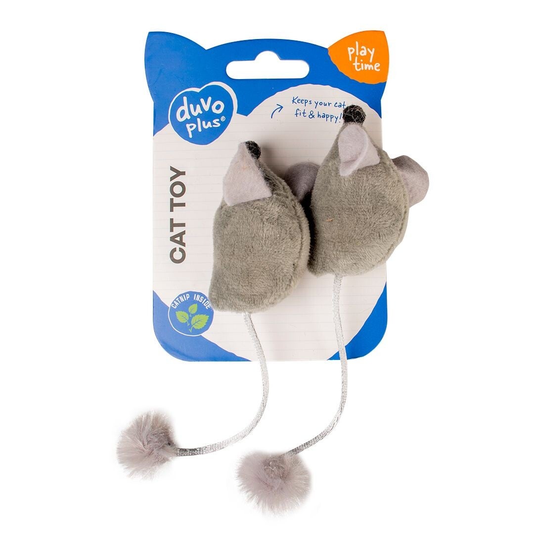 Cushy muizen met grappige staart Grijs