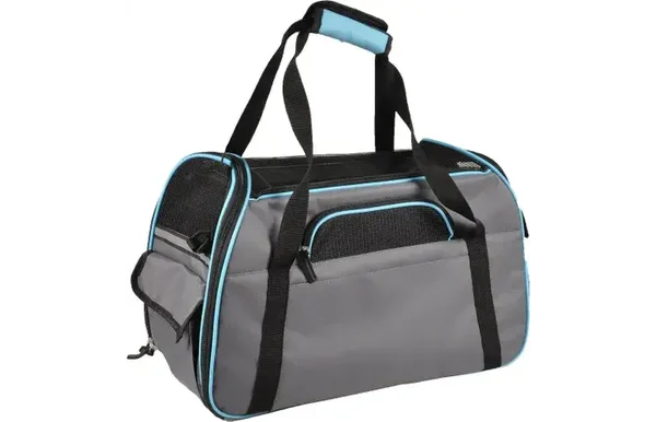 Draagtas Gisel Grijs/Blauw 48cm L x 25cm B x 33cm H