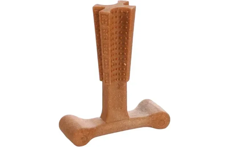 Flamingo Speelgoed Nyl'o Bamboo T-Bone met rundsmaak S