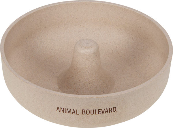 AB Bamboe Slow Feeder Antislip Crème-21cm
