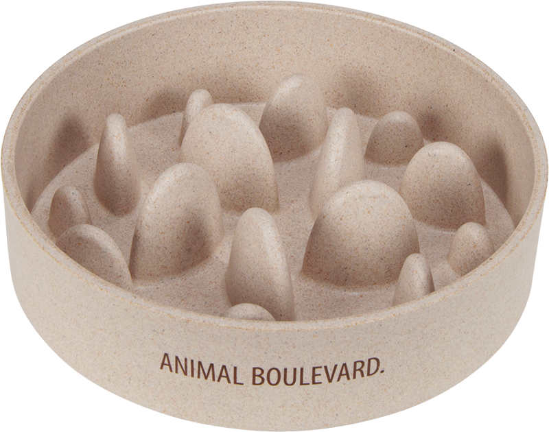 AB Bamboe Slow Feeder Crème-17cm