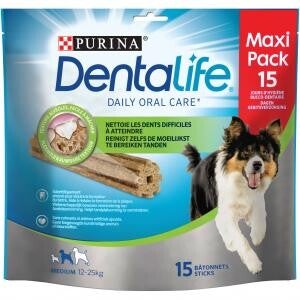 Dentalife hond snack medium 15 stuks / 345gr