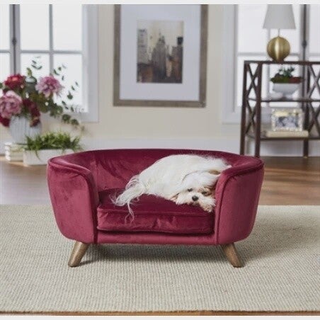 Enchanted Hondenmand / Sofa Romy Wijnrood 67,5X40,5X30,5 CM