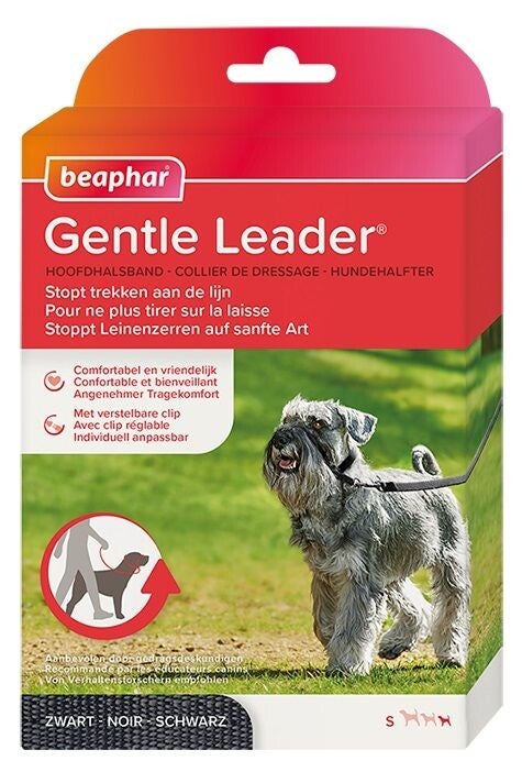 Beaphar Gentle Leader zwart kleine hond/puppy
