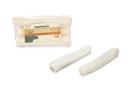 Beeztees Rawhide Staaf - Hondensnack - Wit - 12,5 cm - 20-25 gr
