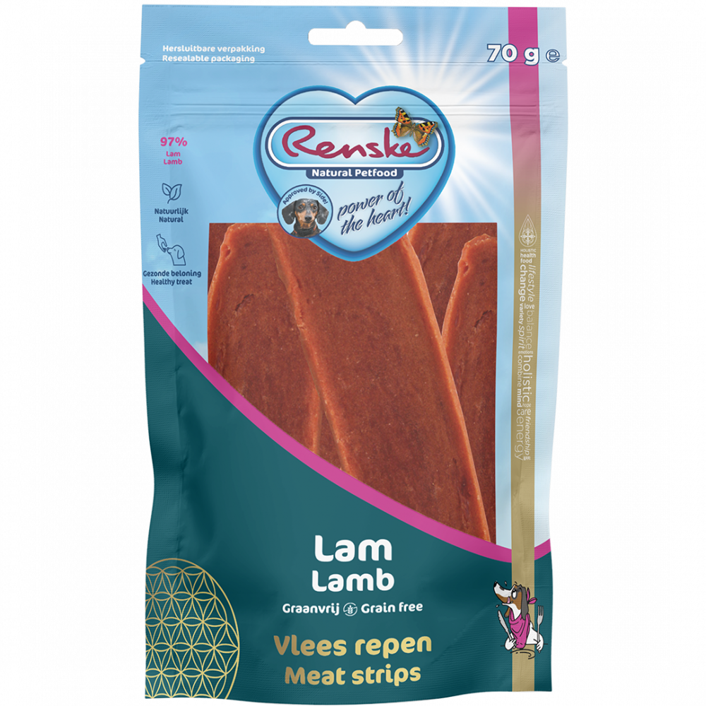 RENSKE GEZONDE BELONING VLEES STRIP LAM 70 GR