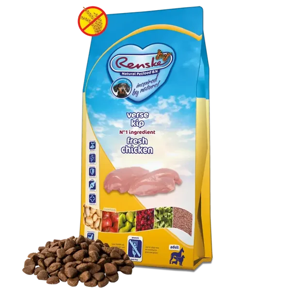 RENSKE SUPER PREMIUM ADULT KIP GRAANVRIJ HYPOALLERGEEN 12 KG