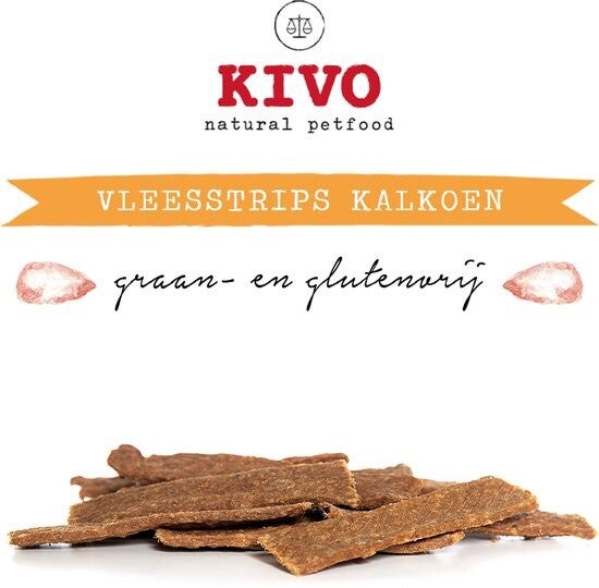 Vleesstrips Kalkoen 200gr graanvrij - glutenvrij
