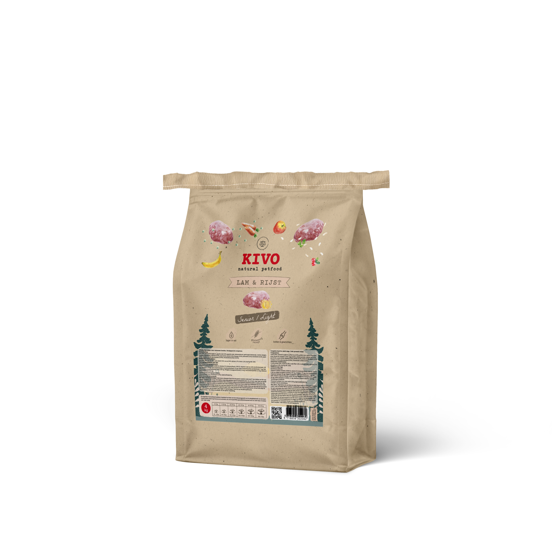 Kivo lam en rijst geperst 4kg