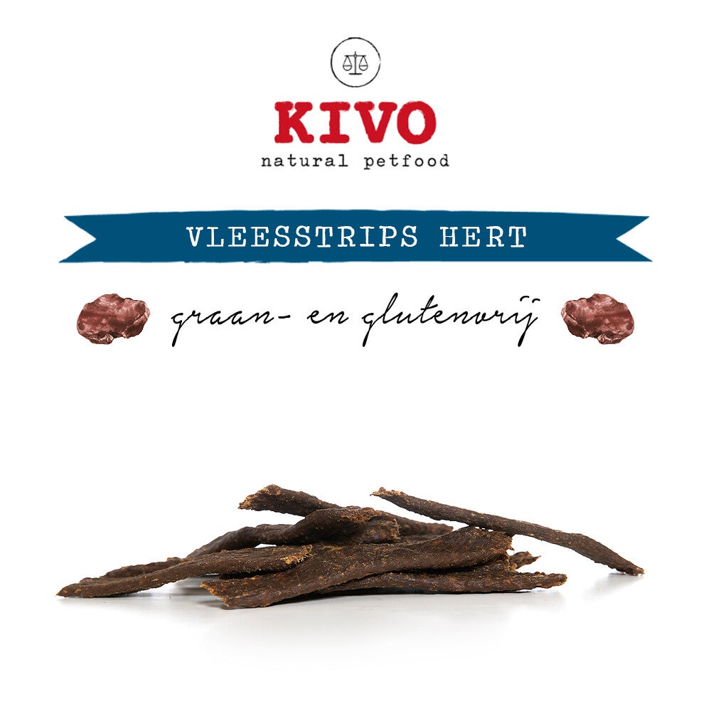 Vleestrip hert Kivo 200 gram
