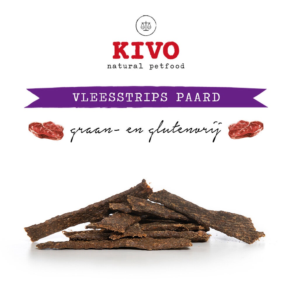 Vleestrip paard Kivo 200 gram