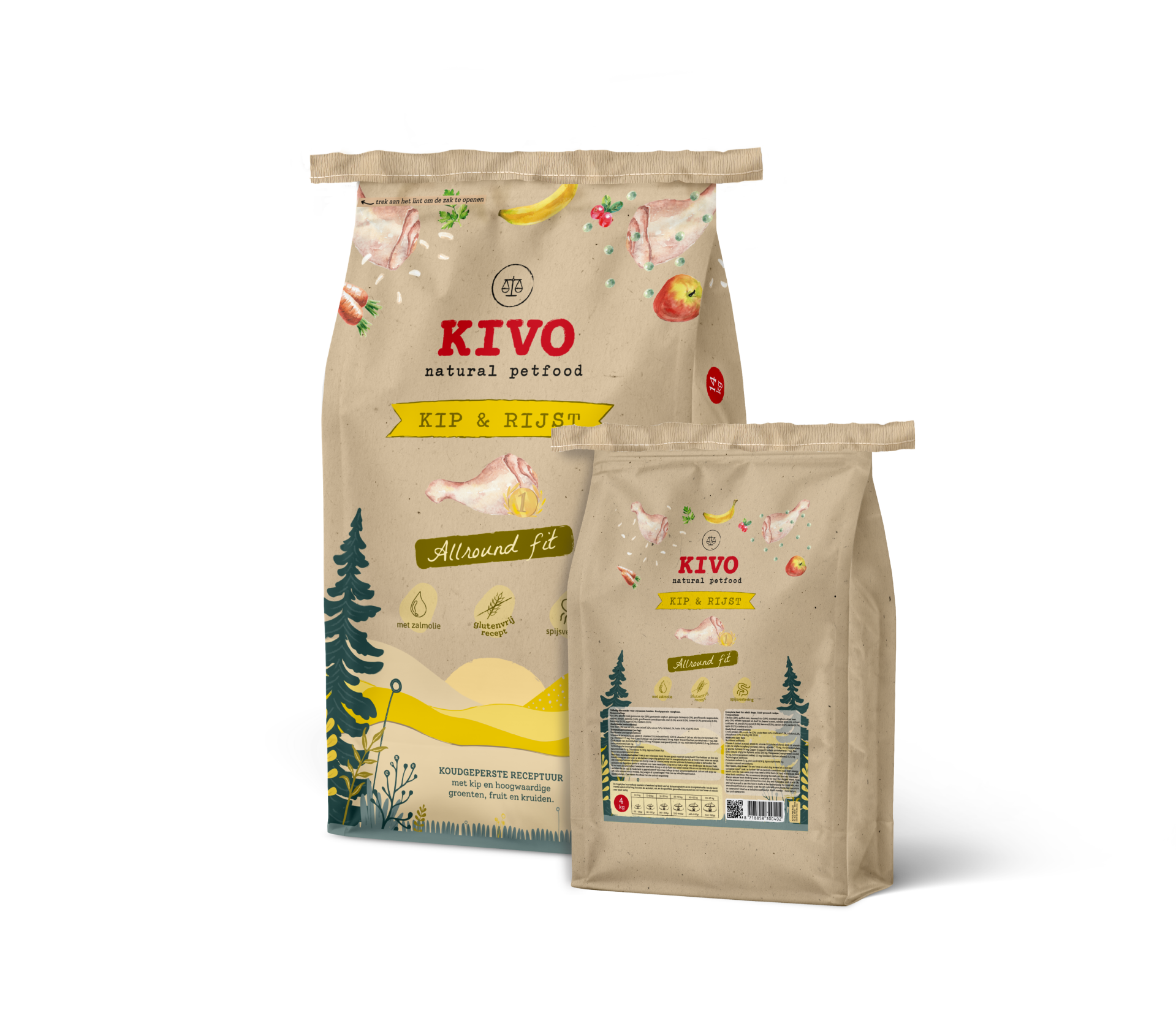 Kivo kip en rijst glutenvrij 14kg