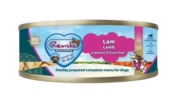 Renske vers vlees maaltijd hond lam graanvrij 95gr