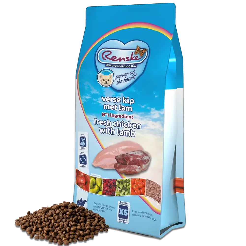Renske Super Premium droog hond adult mini kip&lam 6,5kg