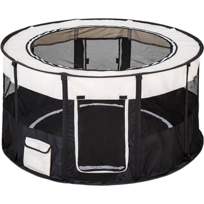 Topmast Nylon Puppyren - Rond - Opvouwbaar - Zwart